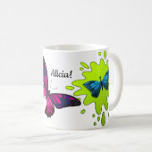 Mug Conception Éclectique Avec Papillons et Abeille de (Devant droit)