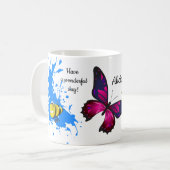 Mug Conception Éclectique Avec Papillons et Abeille de (Devant gauche)