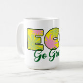 Mug Conception Éco Rétro Verte (Devant gauche)