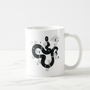 Mug Conception éffrayante de serpent céleste noir