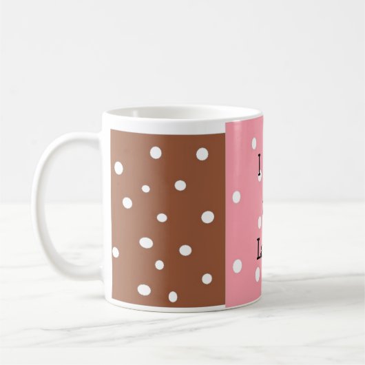 Mug Conception en latte de point Polka (Gauche)