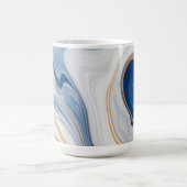 Mug Conception en marbre de la Marine Abstraite (Centre)