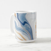 Mug Conception en marbre de la Marine Abstraite (Devant gauche)