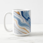 Mug Conception en marbre de la Marine Abstraite (Gauche)