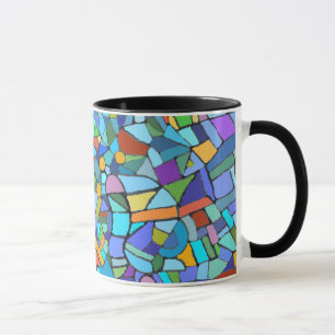 Mug Conception en verre de tache abstraite