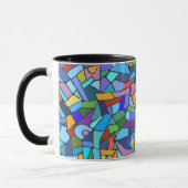 Mug Conception en verre de tache abstraite (Gauche)