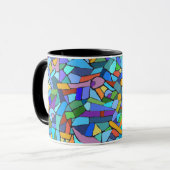 Mug Conception en verre de tache abstraite (Devant gauche)