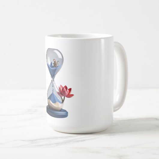 Mug Conception en verre horaire (Devant droit)