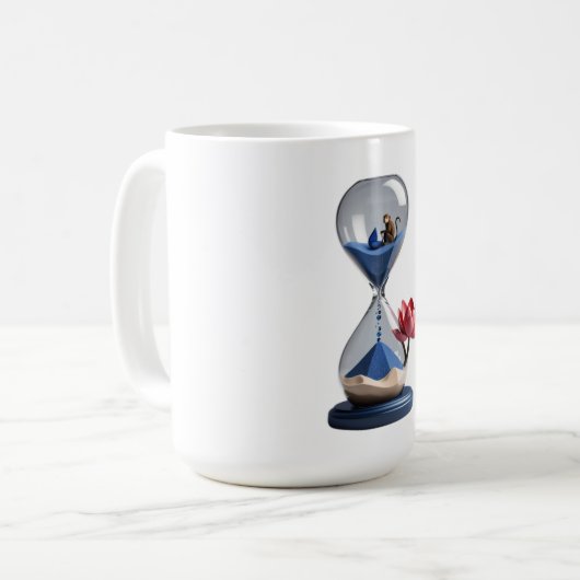 Mug Conception en verre horaire (Devant gauche)