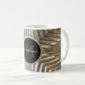 Mug Conception en verre métallique d'or argenté (Devant droit)