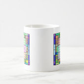 Mug Conception en verre souillé de Sudoku (Centre)
