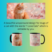 Mug Conception enveloppante de chat orange