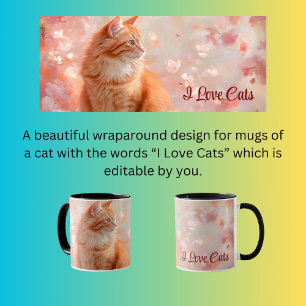 Mug Conception enveloppante de chat orange