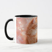 Mug Conception enveloppante de chat orange (Gauche)