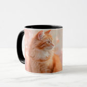 Mug Conception enveloppante de chat orange (Devant gauche)