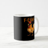 Mug Conception esthétique classique de poulet F-Caw-F (Devant droit)