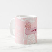 Mug Conception esthétique d'anatomie rose pour étudian (Devant gauche)