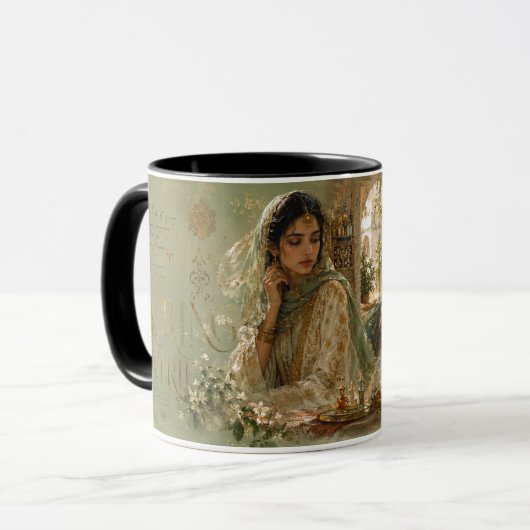 Mug Conception esthétique Jasmin de la Cour intérieure (Devant gauche)