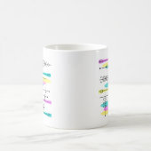 Mug Conception et couleurs Abstraites de l'ère atomiqu (Centre)