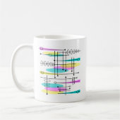 Mug Conception et couleurs Abstraites de l'ère atomiqu (Gauche)