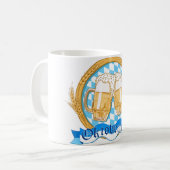 Mug Conception Étiquette Oktoberfest avec lunettes de (Devant gauche)