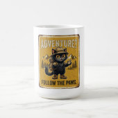 Mug Conception Explorateur d'Aventure de Chat Noir (Centre)