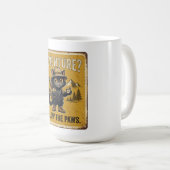 Mug Conception Explorateur d'Aventure de Chat Noir (Devant droit)
