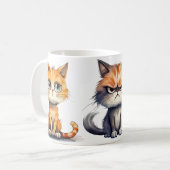 Mug Conception expressive du café de chat (Devant gauche)