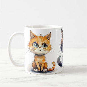 Mug Conception expressive du café de chat