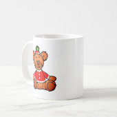 Mug Conception festive d'ours en peluche de Noël (Devant gauche)