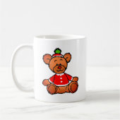 Mug Conception festive d'ours en peluche de Noël (Gauche)