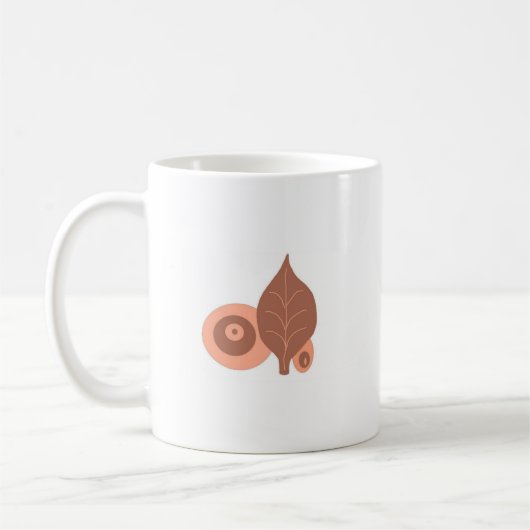 Mug Conception feuille Abstraite (Gauche)