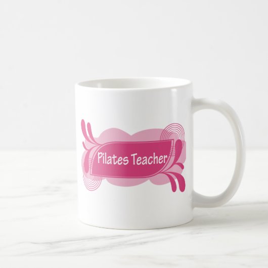 Mug Conception fière de cool de professeur de Pilates (Droite)
