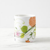 Mug Conception fleur sauvage de la moisissure, aquarel (Centre)