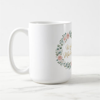 Mug Conception Fleurie Matériau de Femme Mariée pour E