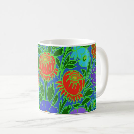 Mug Conception florale #2 (Devant droit)