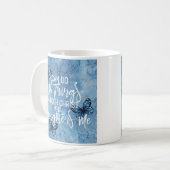 Mug Conception florale bleue de 4h13 de Philippiens (Devant gauche)