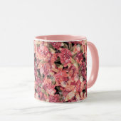 Mug Conception florale de fleurs roses belles mignonne (Devant droit)