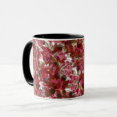 Mug Conception florale de fleurs rouges belles mignonn (Devant gauche)