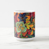 Mug Conception florale de peinture acrylique boho (Centre)