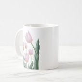 Mug Conception florale de tulipes pastel (Devant gauche)