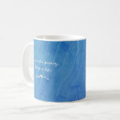 Mug Conception florale 'Embrasser le voyage' inspirant (Devant gauche)