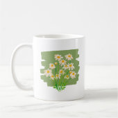 Mug Conception Florale Rustique sur Fond Vert (Gauche)