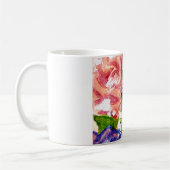 Mug Conception florale victorienne d'aquarelle (Gauche)