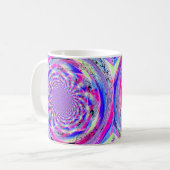 Mug Conception fractale psychédélique (Devant gauche)