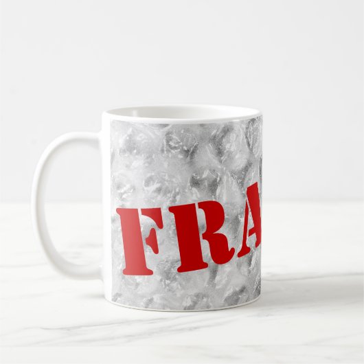 Mug Conception fragile d'enveloppe de bulle de la (Gauche)