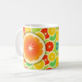 Mug Conception fraîche d'agrumes, coloré mignon (Devant gauche)