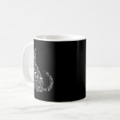 Mug Conception geek amateur de maths de chat drôle (Devant gauche)