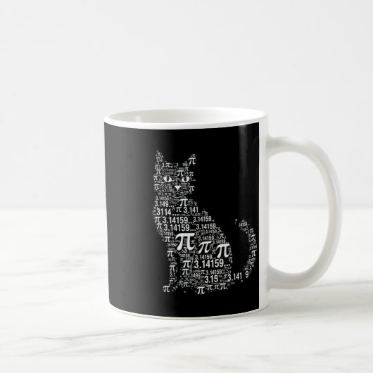 Mug Conception geek amateur de maths de chat drôle (Droite)