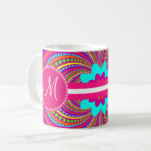Mug Conception géniale de roses indien de motif de (Devant gauche)